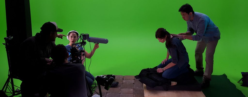 One of FBFP’s green screen shoots for the Exceptionals series concept trailer.