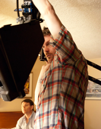 Kevin Forrest, DP, lighting and crew with FBFP